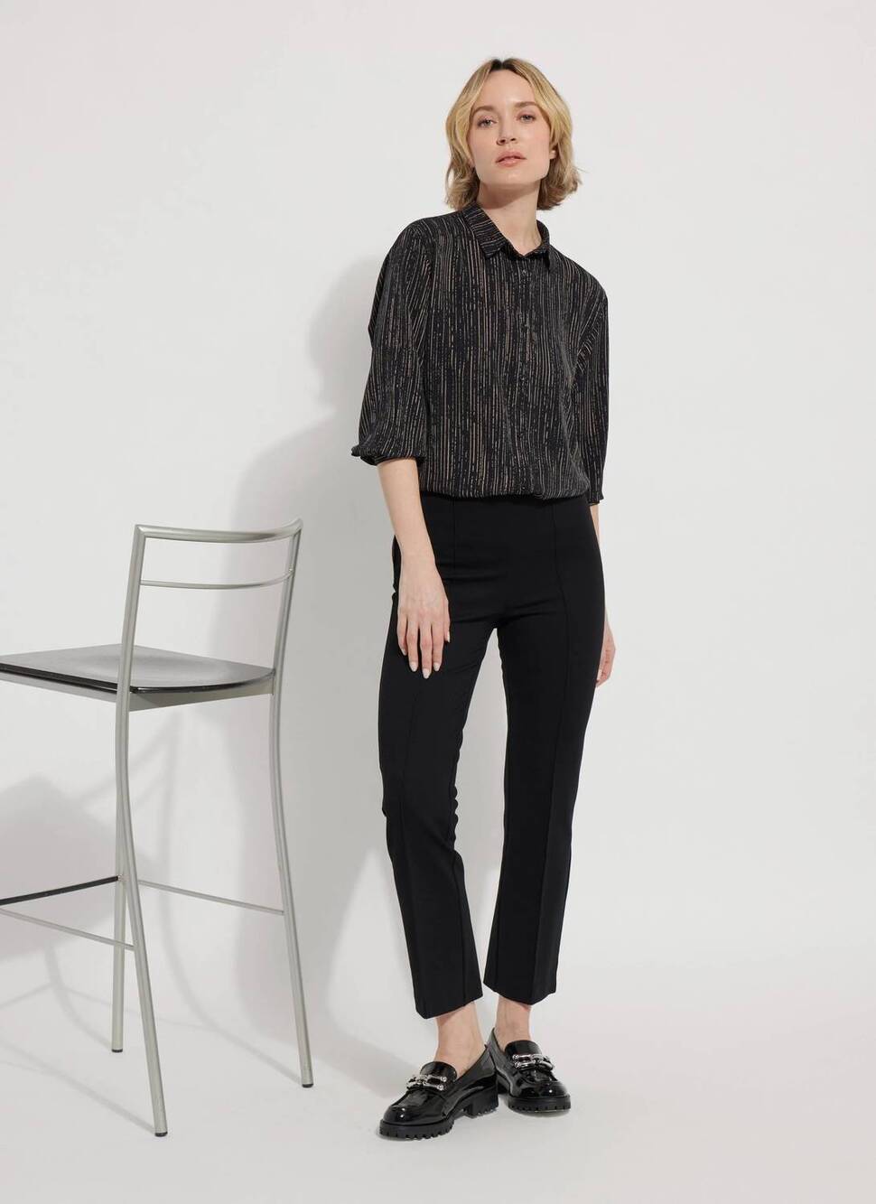 NEW LYSSE elysse ankle pants in black